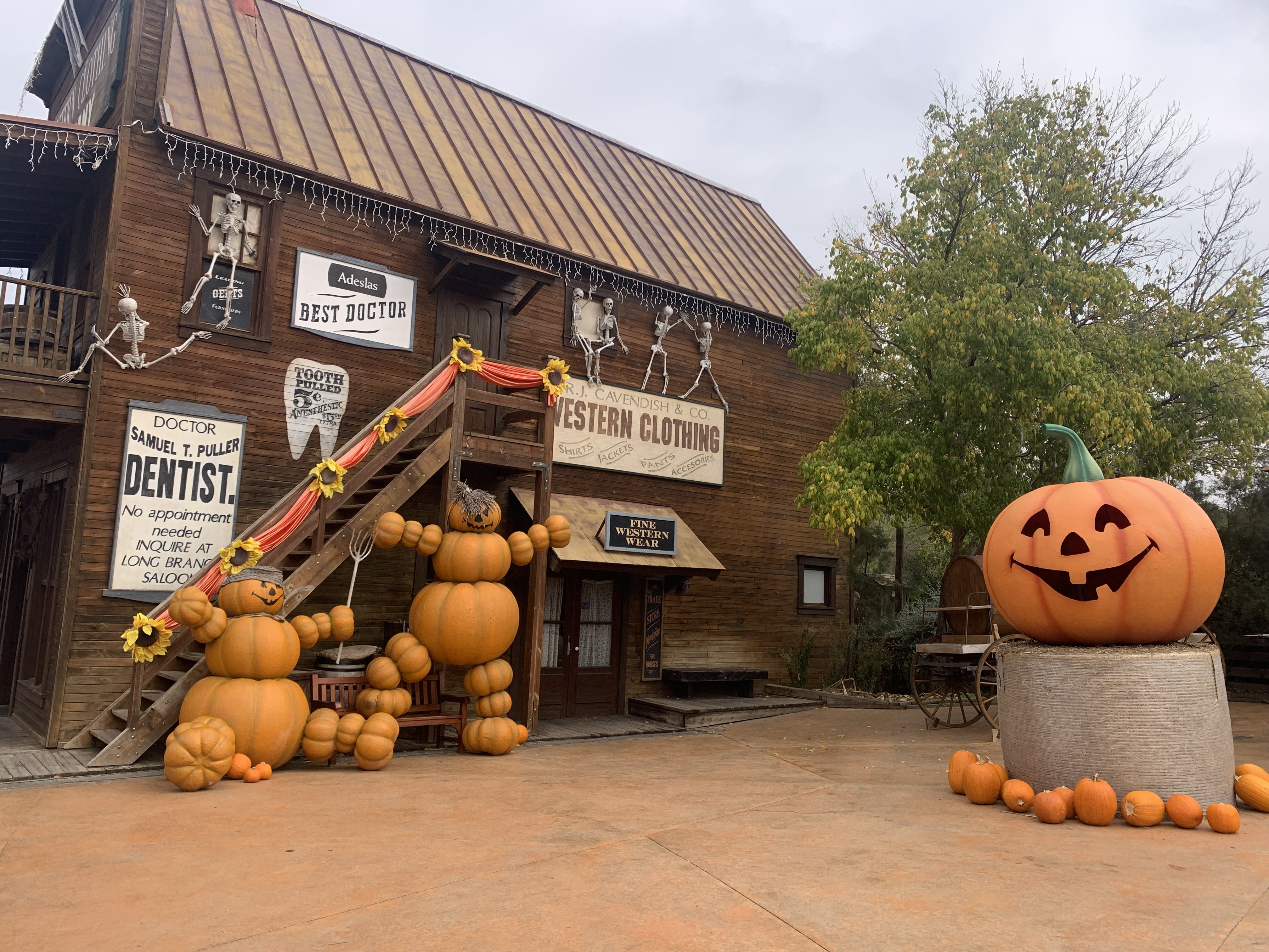 Le parc aux couleurs d’Halloween.