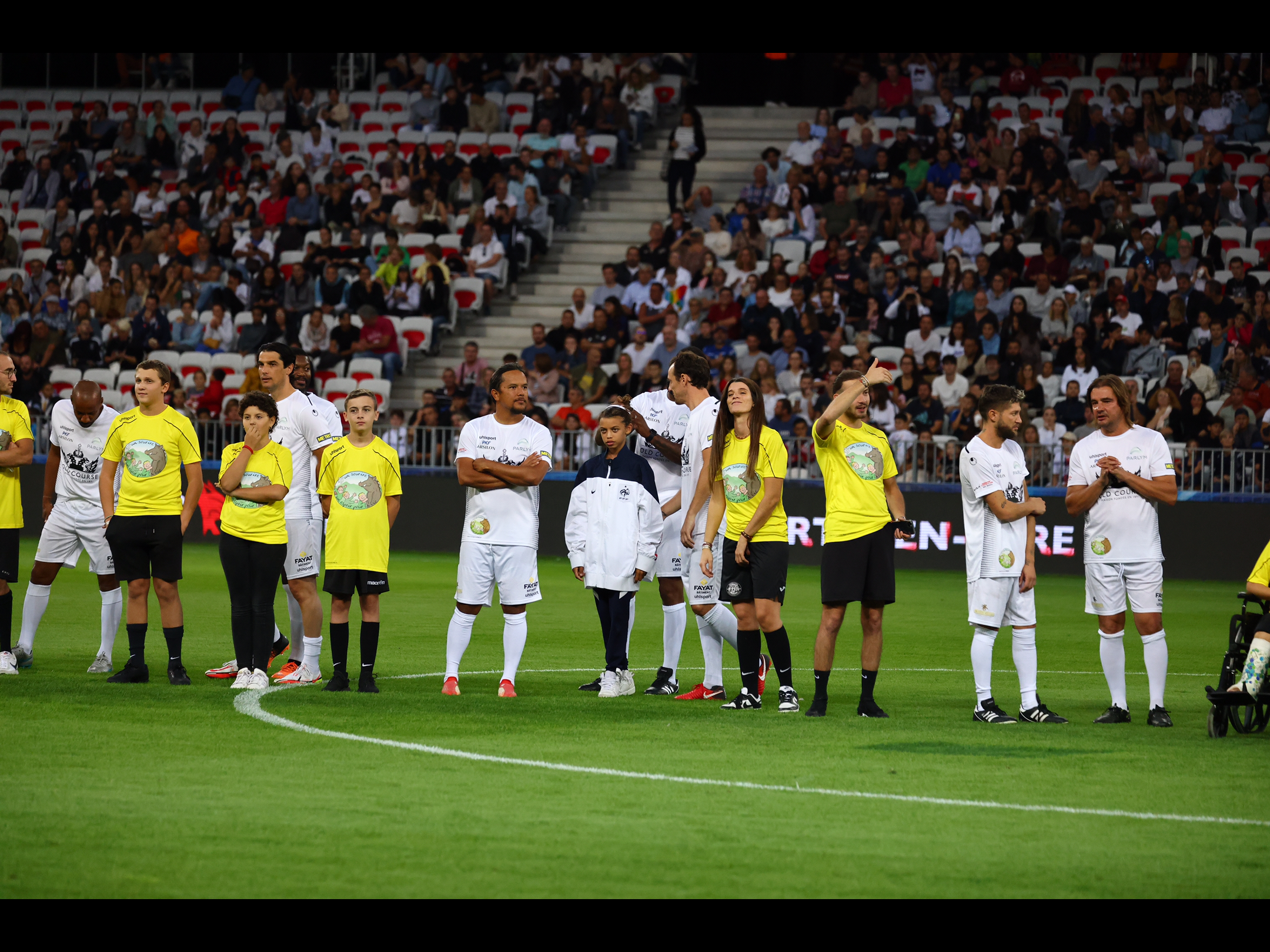 Joan, Serena, Christelle et Dylan avec Modesto, Squillaci et Paga