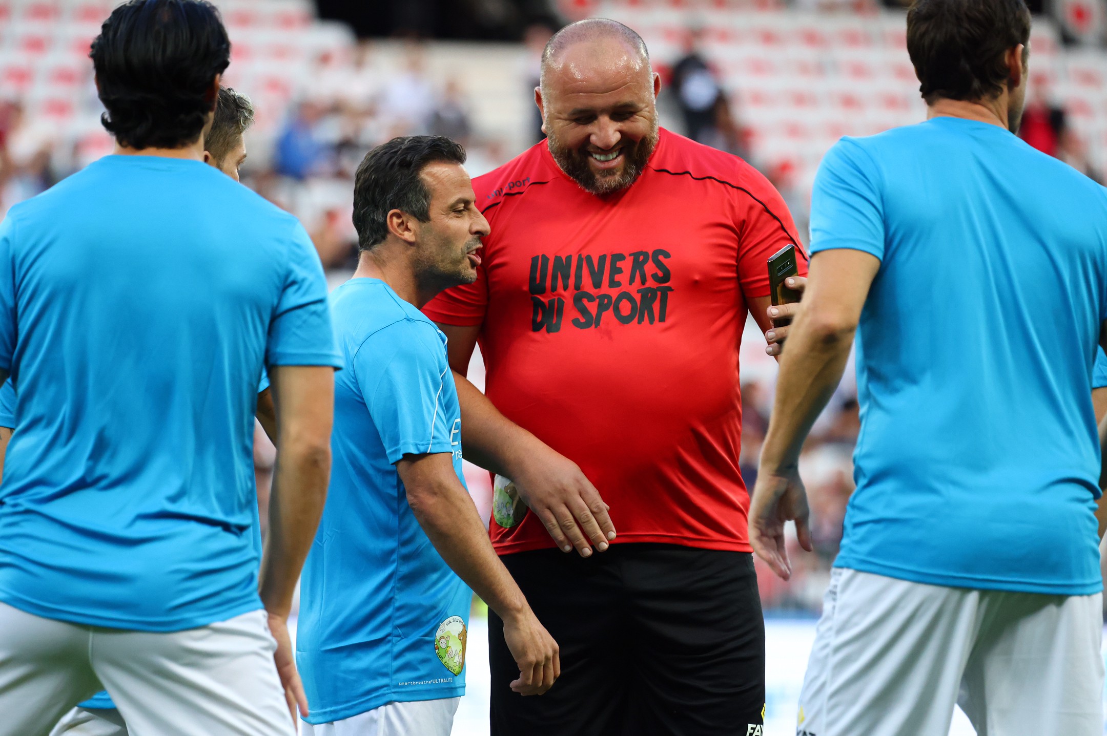 Ludovic Giuly et Mokhtar