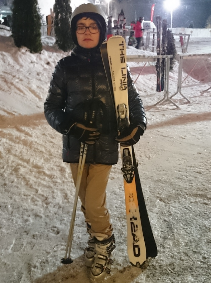 Ange-Marie prêt à skier