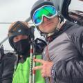 Pause selfie sur le télésiège 