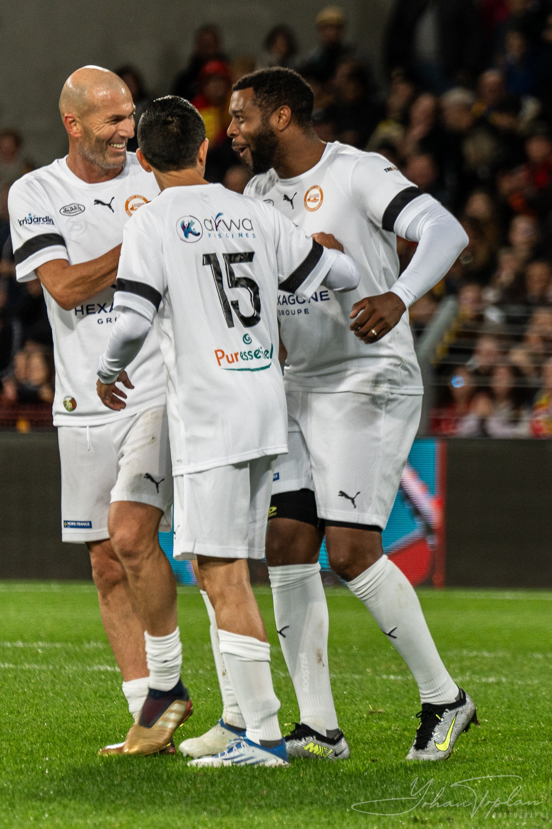 Zidane, Piquionne et Carrière @Yohan Toplan