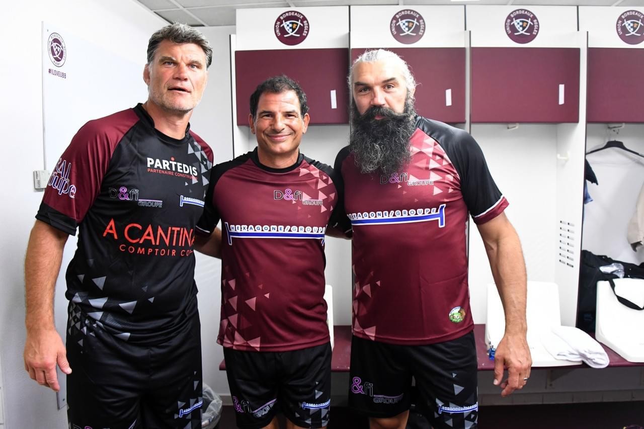 Fabien Pelous, Marc Lièvremont et Sébastien Chabal