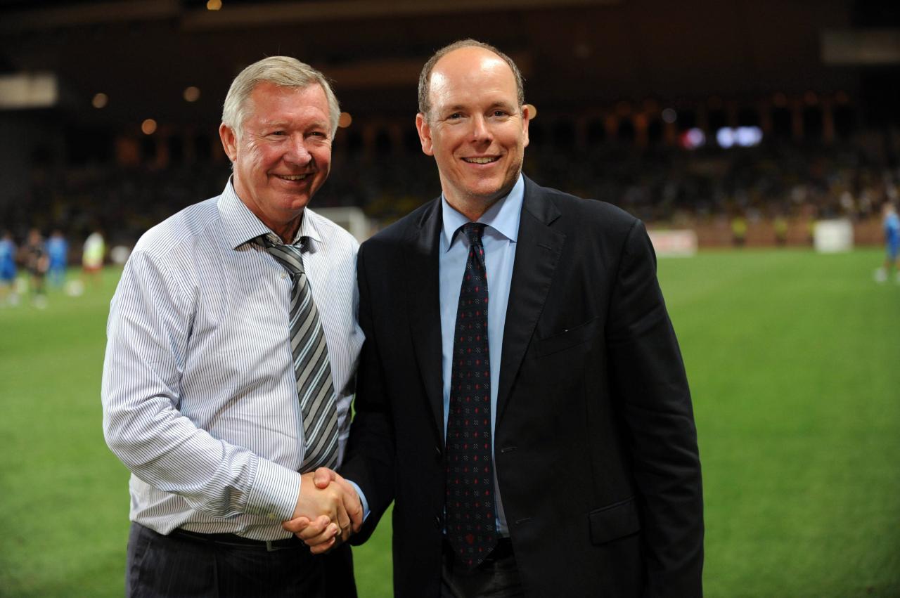 Alex Ferguson et SAS Albert de Monaco