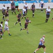 Partie de rugby pour les joueurs