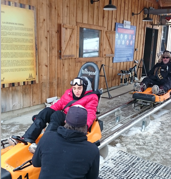 Paulo au départ luge