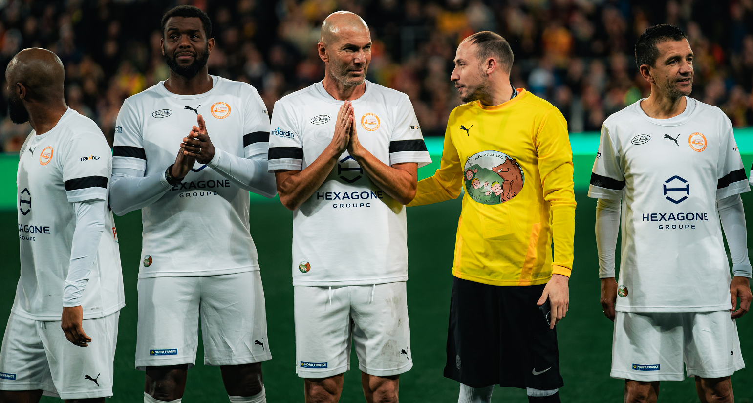 Frédéric Piquionne, Zidane, Raphael et Eric Carrière